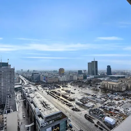 公寓 Zgoda 13 23rd Floor View Of 华沙